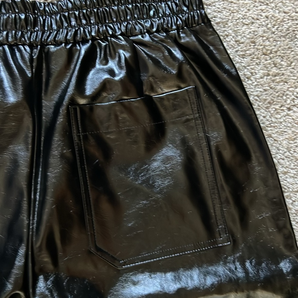 NWT Anthropologie Faux Leather Pants - Medium Petite - Picture 8 of 9